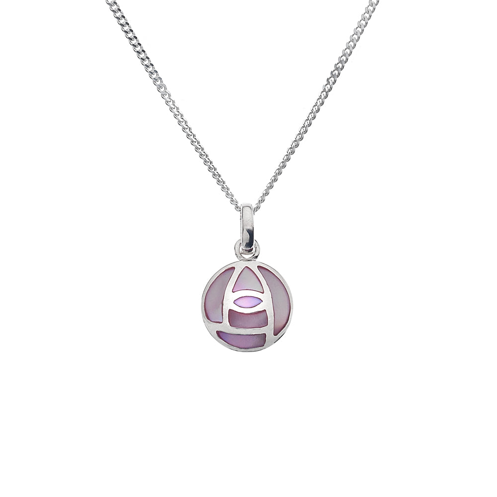 Petite Pink Rose Pendant